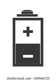 Battery icon. Energy design. vector graphic