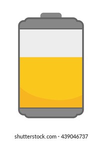 Battery icon. Energy design. vector graphic