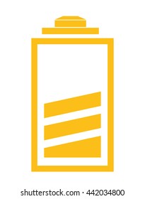 Battery icon. Energy design. vector graphic