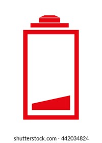 Battery icon. Energy design. vector graphic