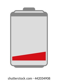 Battery icon. Energy design. vector graphic