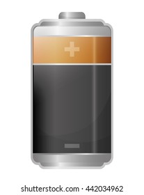 Battery icon. Energy design. vector graphic