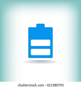 battery icon flat