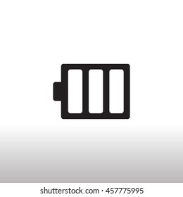 battery icon flat .