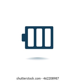 battery icon flat .