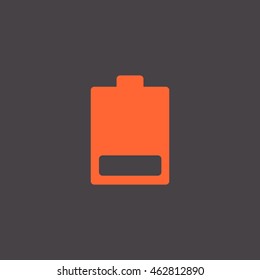 battery icon flat .