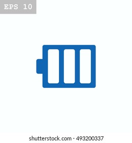battery icon flat .