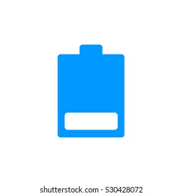 battery icon flat .