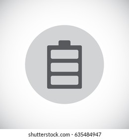 battery icon flat .