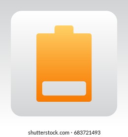 battery icon flat .