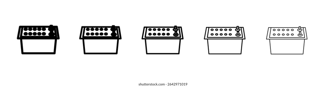battery icon Flat design on isolated background