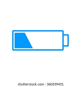 Battery icon. Flat design style eps 10
