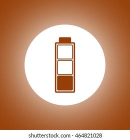 Battery icon. Flat design style eps 10