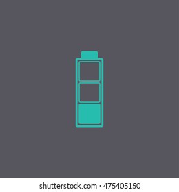 Battery icon. Flat design style eps 10