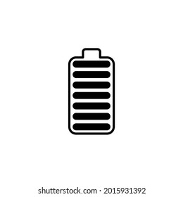 Diseño de iluminación plana de iconos de la batería
