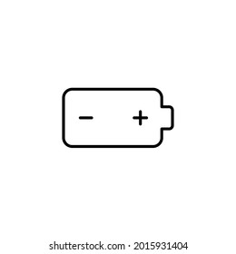 Battery Icon Flat Illustration Design