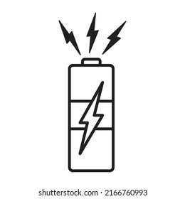 
battery icon, battery flat icon illustration, battery and power icon, suitable for web design, logos, apps, labels
