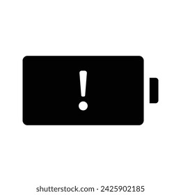 Battery icon. flat illustration of rewind vector icon for web