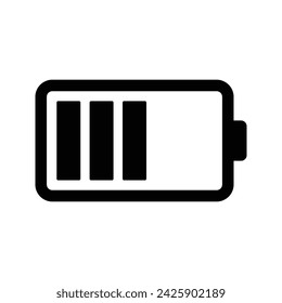 Battery icon. flat illustration of rewind vector icon for web