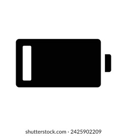 Battery icon. flat illustration of rewind vector icon for web