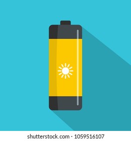 Battery icon. Flat illustration of battery vector icon for web