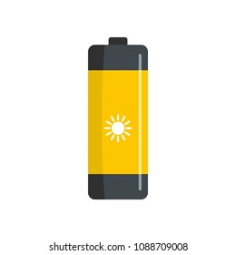 Battery icon. Flat illustration of battery vector icon for web