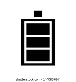 battery icon. flat illustration of battery vector icon for website, pattern, design, logo, etc.