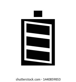 battery icon. flat illustration of battery vector icon for website, pattern, design, logo, etc.