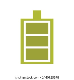 battery icon. flat illustration of battery vector icon for website, pattern, design, logo, etc.