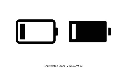 Icono de batería. ilustración plana de icono vectorial
