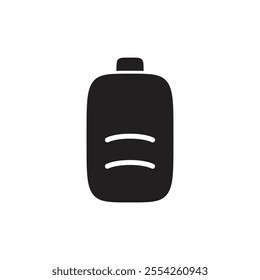 Battery icon Flat line illustration