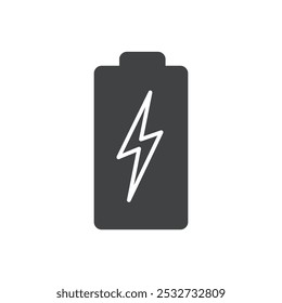 Batteriesymbol flach und einfaches Set-Design