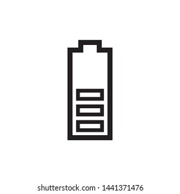battery icon flat style design