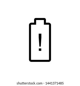 battery icon flat style design