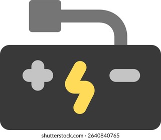 battery icon flat style design