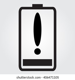 Battery icon flat, Vector.