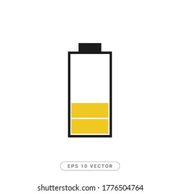 Battery Icon Flat Vector illustration - EPS 10 Vector