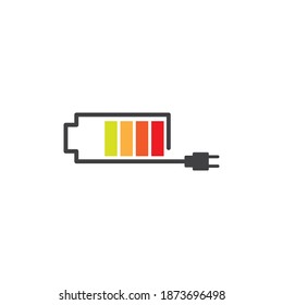 Battery icon flat vector template