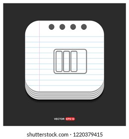 Battery Icon - Free vector icon