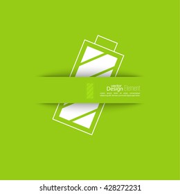 The battery icon with a full charge. 