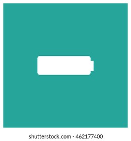 Battery icon, fully charged icon, flat web, material icon, ios icon, image jpg, vector eps