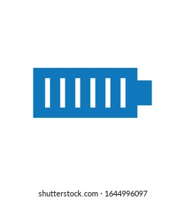 Battery icon glyph blue vector