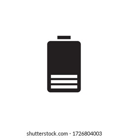battery icon glyph style design