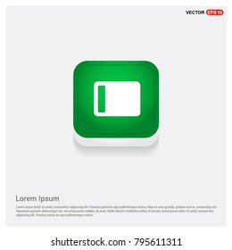 Battery Icon Green Web Button