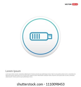 Battery icon Hexa White Background icon template - Free vector icon