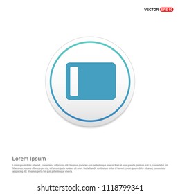Battery Icon Hexa White Background icon template - Free vector icon