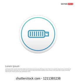 Battery icon Hexa White Background icon template - Free vector icon