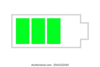 battery icon Horizontal vector illustration