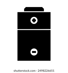 Batteriesymbol auf Hintergrund