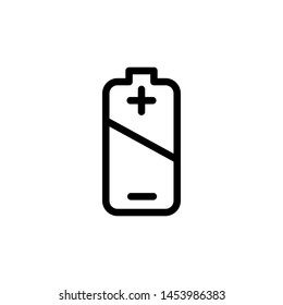 battery icon, illustration concept design 